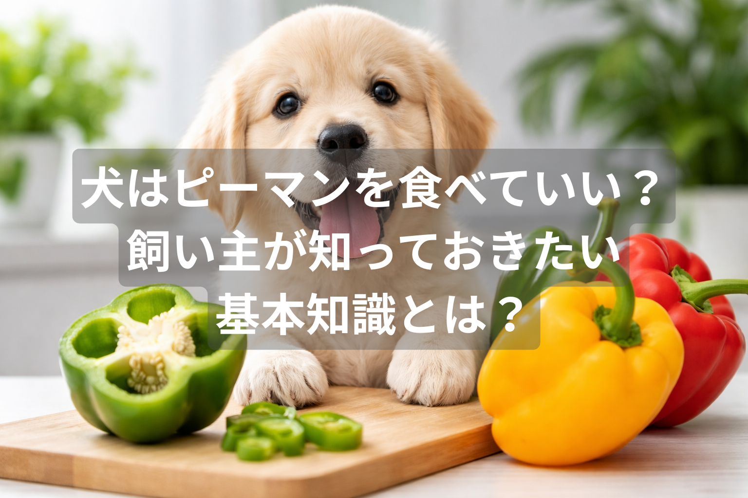 犬はピーマンを食べていい？飼い主が知っておきたい基本知識とは？